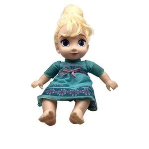 Disney Frozen II Baby Elsa Doll Princess Soft Doll 13” Disney Jakks Excellent